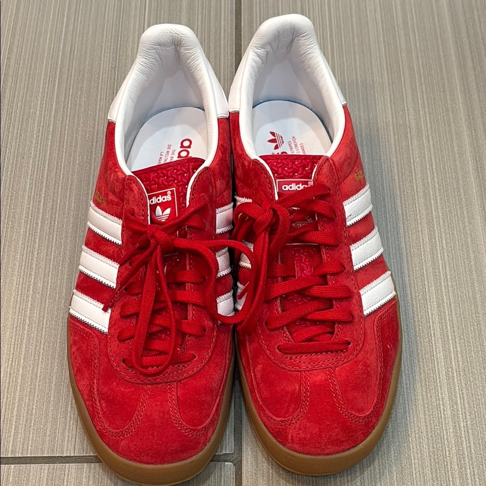 Adidas Red Suede Trainers Women’s 8.5